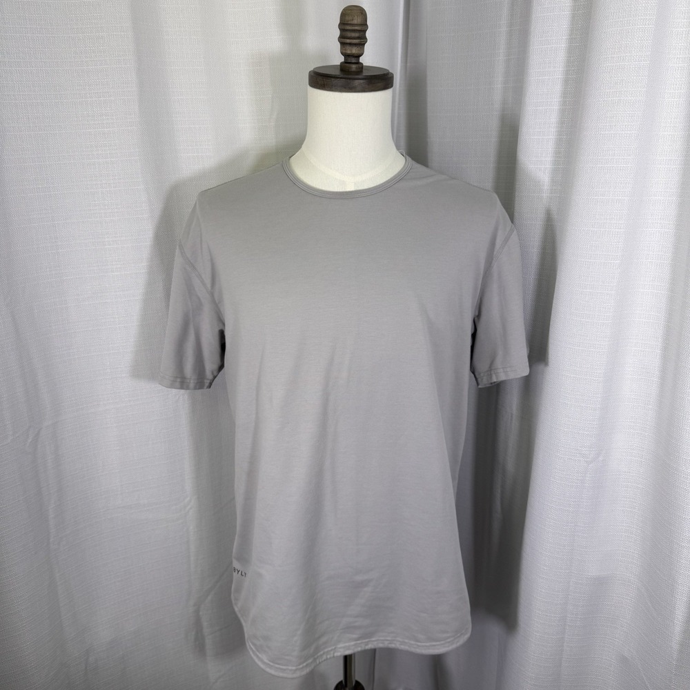 Bylt Premium Basics Performance Drop Cut‎ Short Sleeve Shirt Storm Gray Mens XL